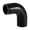 1 Pcs 45mm 77 Id 90mm 3 54 Length 90 Degrees Black Car Silicone Hose Coolant Universal 