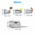 X Autohaux 1 Set Ignition Switch Door Lock Cylinder With Key For Toyota Pickup Hilux Ln80 Ln85 Ln90 Ln105 Ln108 69058-60041