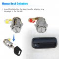X Autohaux 1 Set Ignition Switch Door Lock Cylinder With Key For Toyota Pickup Hilux Ln80 Ln85 Ln90 Ln105 Ln108 69058-60041