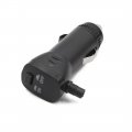 Uxcell Black 12v 24v Car Cigarette Lighter Socket On Off Switch Plug Connector Adaptor
