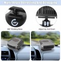X Autohaux 2 In 1 Portable Car Heater 12v High Power Fast Heating Fan Automobile Windscreen Window Defroster Demister Keeping