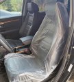 Awagas 100pcs Ultra-thick 20g Disposable Plastic Car Seat Covers Universal Clear Vehicle Protector Chair Mechanic Valet Roll 