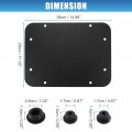 X Autohaux Rear Spare Tire Carrier Delete Filler Plate With Tailgate Rubber Plug And Bolts For Jeep Wrangler Jk Jku 2007-2018