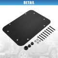 X Autohaux Rear Spare Tire Carrier Delete Filler Plate With Tailgate Rubber Plug And Bolts For Jeep Wrangler Jk Jku 2007-2018