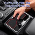 Cup Holder Inserts For 2024 2025 2026 Toyota Tacoma Silicone Center Console And Rear Armrest Coasters Non Slip Anti Dust