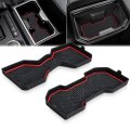 Cup Holder Inserts For 2024 2025 2026 Toyota Tacoma Silicone Center Console And Rear Armrest Coasters Non Slip Anti Dust 