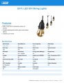 Feit Electric Led String Lights 20ft Commercial Grade And Shatter Resistant With 10 Outdoor Sockets Linkable 15 000-hour