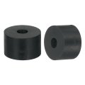 2pcs Thick Rubber Spacer 1-96 Inch Od X 1 2 Id 1 Thickness Round Bushings Anti Vibration Flat Washers For Home Industrial 