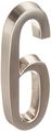 The Hillman Group 843286 4-inch Die Cast Adhesive House Address Plaque Brushed Nickel 2 Pack 