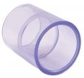 Clear Pvc Pipe Fitting Bluish Tint Coupling Schedule 40 80 3 4 Inch Socket 1 05 Id 
