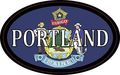 4in X 2 5in Oval Maine Flag Portland Sticker By Stickertalk 