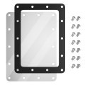 Fuel Pump Trap Door Access Panel Kit For Chevrolet Camaro Firebird 1982-1997 Sturdy Aluminum Lid And Steel Base Includes 14 