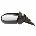 Ocpty Black Left Side Mirror Fit For 1998-2004 Chevy S10 Textured Glass Heated Manual Folding