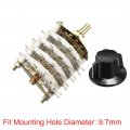 Uxcell 4p11t Pole 11 Position 4 Deck Band Channel Rotary Switch Selector With Plastic Knob