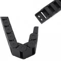Hilitand Cable Drag Chain 15mm X 30mm Black Reinforced Nylon Cnc Machine Tool Wire Carrier 1m
