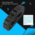 Hilitand Cable Drag Chain 15mm X 30mm Black Reinforced Nylon Cnc Machine Tool Wire Carrier 1m