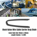 Hilitand Cable Drag Chain 15mm X 30mm Black Reinforced Nylon Cnc Machine Tool Wire Carrier 1m