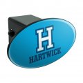 Hartwick College Secondary Logo Oval Tow Hitch Cover Trailer Plug Insert 2