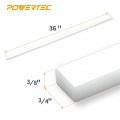 71636 Hdpe Miter Bar For Crosscut Sled And Table Saw 4 In X 3 8 36 Jigs Fixtures 2 Pack