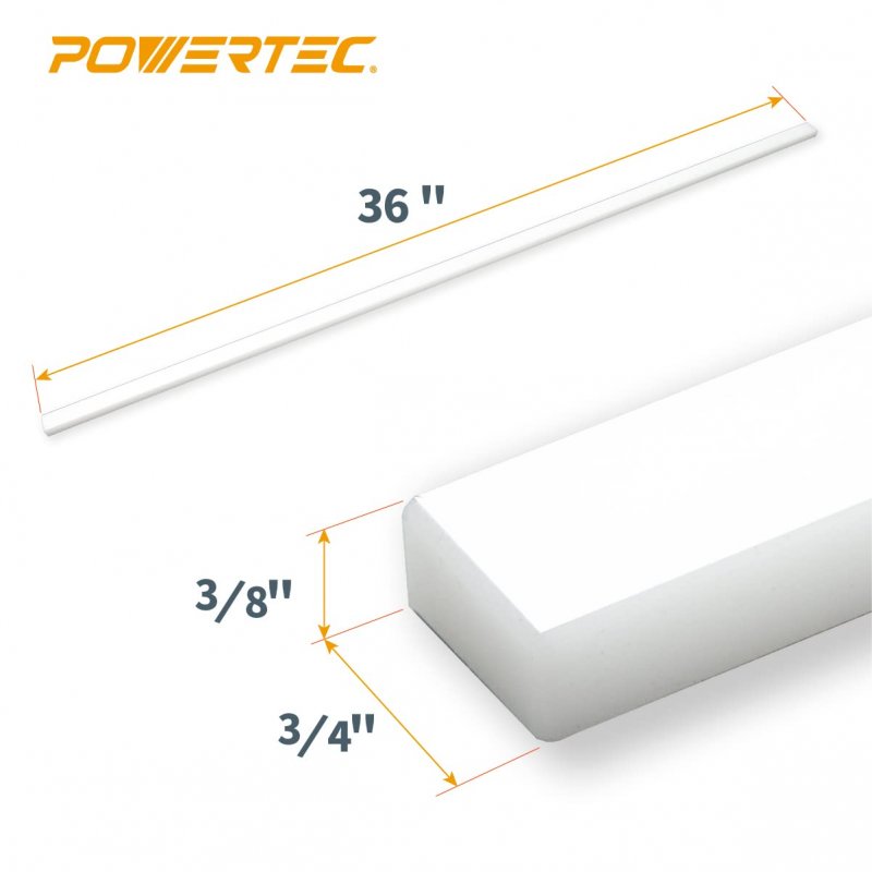 71636 Hdpe Miter Bar For Crosscut Sled And Table Saw 4 In X 3 8 36 Jigs Fixtures 2 Pack