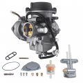 Waltyotur Carburetor Carb With Fuel Valve Petcock Replacement For 2003 2004 2005 2006 2007 Suzuki Ltz400 Quadsport Z400