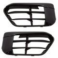 Front Bumper Grille Pair For Bmw X1 2016 2017 2018 Outer Driver And Passenger Side Gloss Black Replacement Bm1038199 Bm1039199 