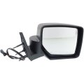 Passenger Side Door Mirror For Dodge Nitro 2007 2011 Heated Power Glass Textured Black Manual Folding Replacement 55157190aj 