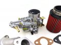 1968-1974 Weber 34 Ict Carburetors Part Number 15290 035 Volkswagen Beetle 1600 T1 With Intakes Linkage Fuel Filter 1 6l 1584cc