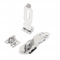 Uxcell Furniture Cupboard Door 70mm Length Padlock Lock Stainless Steel Hasp Staples 2pcs