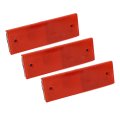 Rectangle Reflective Self Adhesive Sticker Tape For Car Truck Motorcycle Safety Warning 50 Pcs Red