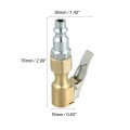 X Autohaux Car Closed Flow Tire Inflator 1 4 Inch Lock-on Air Chuck Compressor Portable Hose End Connector