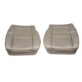 Secos Replacement Driver Passenger Side Bottom Leather Seat Cover Tan For Ford F250 F350 2002-2007 Lariat Xlt Xl Fx 