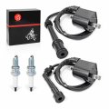 Ignition Coil Pack And Cap R L Spark Plug For Yamaha V Star 650 Xvs650 1998-2016 4vr-82320-00-00 4xy-82370-00-00