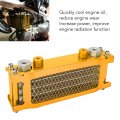 Engine Radiator Kit Motorcycle Oil Cooler Aluminum 4 Rows Replacement For Monkey 125 50cc To 150cc Dirt Pit Bike Gold