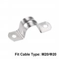 Uxcell U Shaped Conduit Clamp Saddle Strap Tube Pipe Clip Stainless Steel M20 10pcs