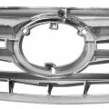 To1200267 Factory Style Front Bumper Grill Grille Assembly Compatible With Toyota Camry Le Xle Usa 2005-2006 Chrome Silver Gray