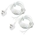 Uxcell A14092600ux0408 Clear Au Plug 2a On-off Button Spst Power Cable Inline Switch 1 8m Ac 125v 2 Piece