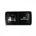 Ch4x4 Rocker Switch V2 Air Compresor Symbol Horizontal Red Led