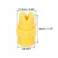 Uxcell Flat Fan Spray Tip 3 8npt Male Thread Pp Nozzle Pcs 65 Degree 6mm Orifice Diameter