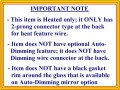 Car Mirror Bazar Heated Front Left Glass With Backing Plate For 2004-2006 Lexus Rx330 2007-2009 Rx350 2006-2008 Rx400h Driver