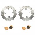 Sfriding Brake Discs Pads Set For Kawasaki Kvf 360 A1 A2 A3 A6f A7f A8f A9f Aaf Abf Acf Prairie 4x4 2003-2012