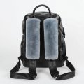 Dotesy Auto Seat Belt Cover Shoulder Pad Soft Genuine Sheepskin Fur Pure Wool Car Safety Seatbelt Pads Strap Neck Cushion Blue