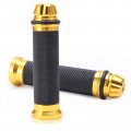 Universal Pair Of 7 8 22mm Rubber Handlebar Hand Grip Bar End For Motorcycle Bike Cafe Racer