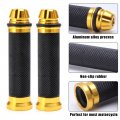 Universal Pair Of 7 8 22mm Rubber Handlebar Hand Grip Bar End For Motorcycle Bike Cafe Racer