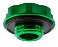 Vms Racing Green Oil Cap With Shocker Emblem In Cnc Machined Billet Aluminum Compatible Honda Acura Integra