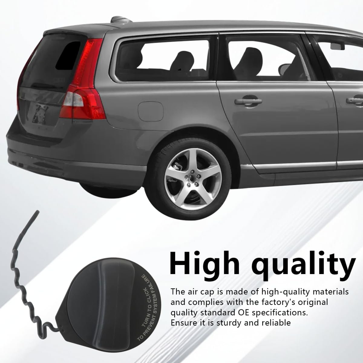 31392044 Fuel Tank Filler Cap Gas Replacement For Volvo V60 2015-2018