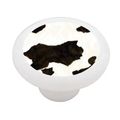Cow Hide Pattern Decorative High Gloss Ceramic Drawer Knob 