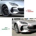 1 Pair Sporty Front Bumper Side Vent Splitter Fog Light Trim For 2021 And More Unique Design Aerodynamic Performance Boost Easy
