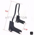 Httmt Sbb06- Sissy Bar Upright Passenger Backrest Compatible With H-d Touring Street Glide 1997-2008