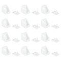12pcs Plastic Corner Braces 90 Degree Bracket Right Angle Support Brace Shelf Board Holder With Cover Cap For Wood Furniture 